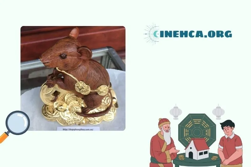 Ý nghĩa của tượng chuột đá phong thủy