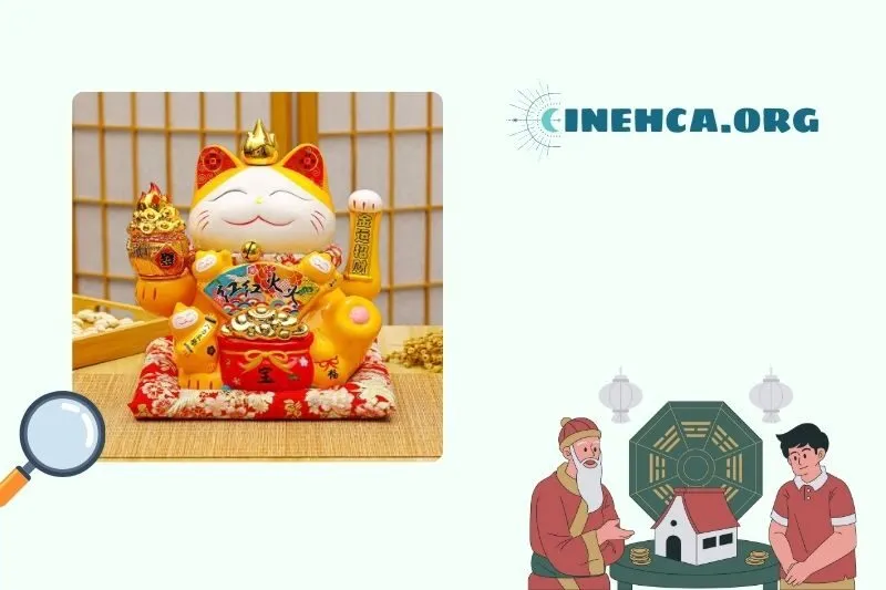Ý nghĩa phong thủy của Tượng Mèo Thần Tài