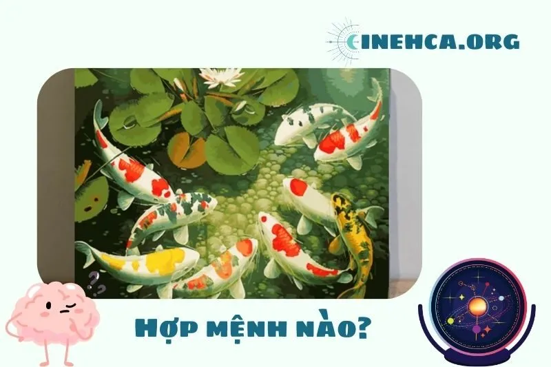Tranh cá chép phong thủy hợp với mệnh và tuổi nào?
