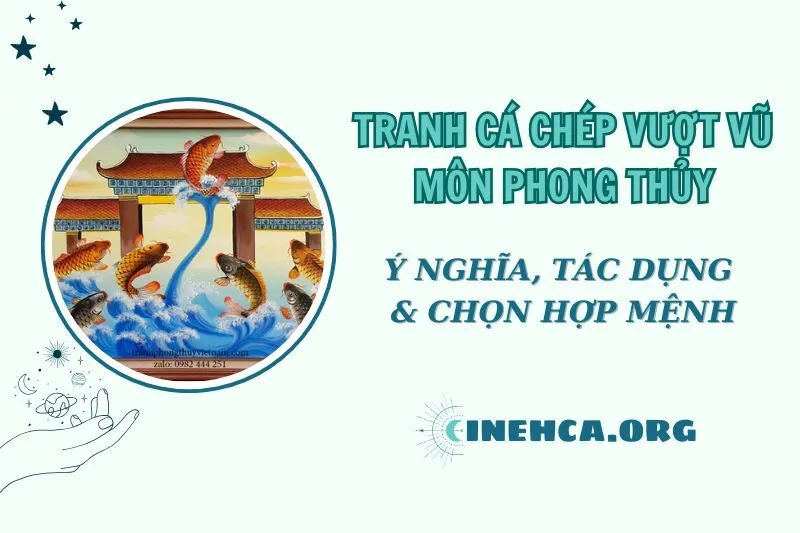 Tranh Cá Chép Vượt Vũ Môn Phong Thủy 2025 - Ý Nghĩa và Vị Trí Treo