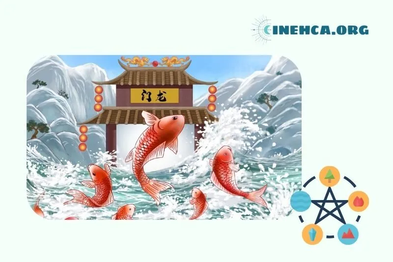 Tranh Cá Chép Vượt Vũ Môn Và Công Dụng Trong Công Việc