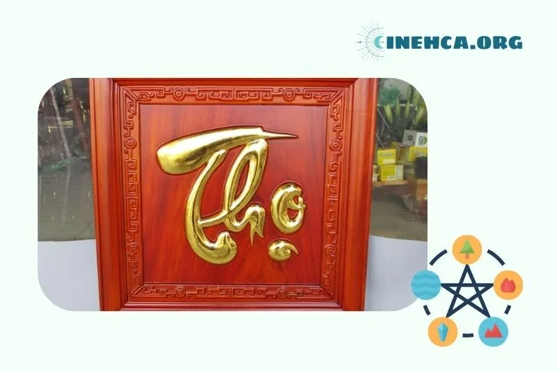 Tranh chữ Thọ như một món quà Tết ý nghĩa