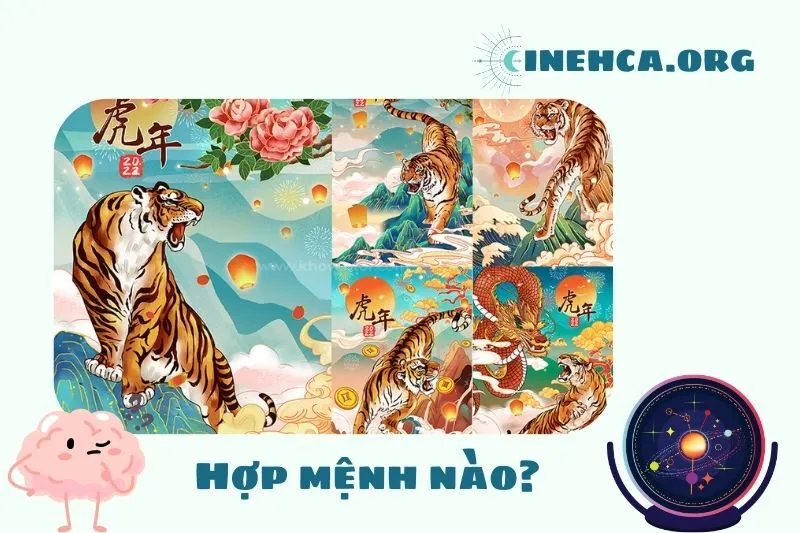 Tranh con hổ hợp với những tuổi nào trong phong thủy?