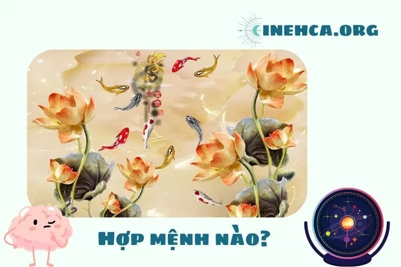 Tranh Cửu Ngư Quần Hội hợp với những tuổi nào?