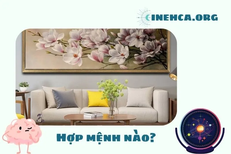 Cách chọn tranh lan nở phú quý theo màu sắc và mệnh