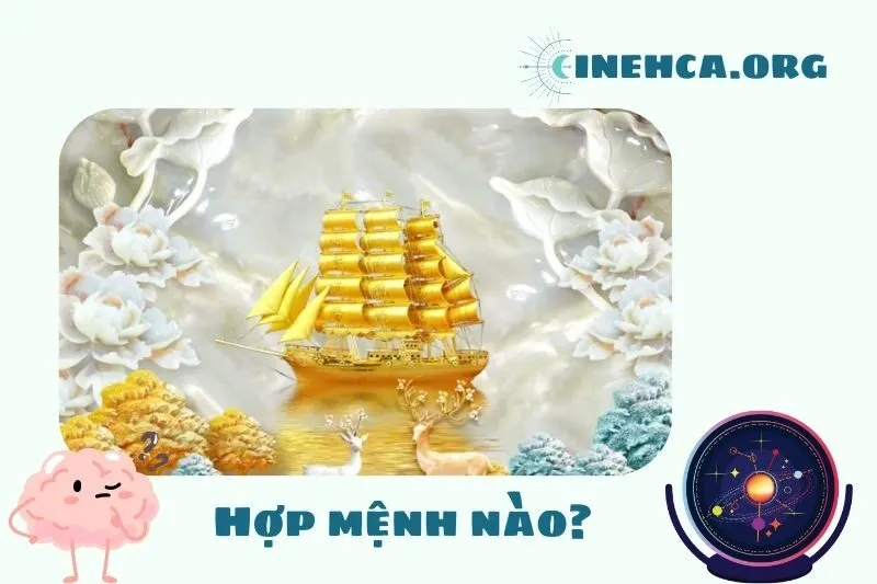 Cách Chọn Tranh Thuyền Vàng Phong Thủy Theo Tuổi và Mệnh