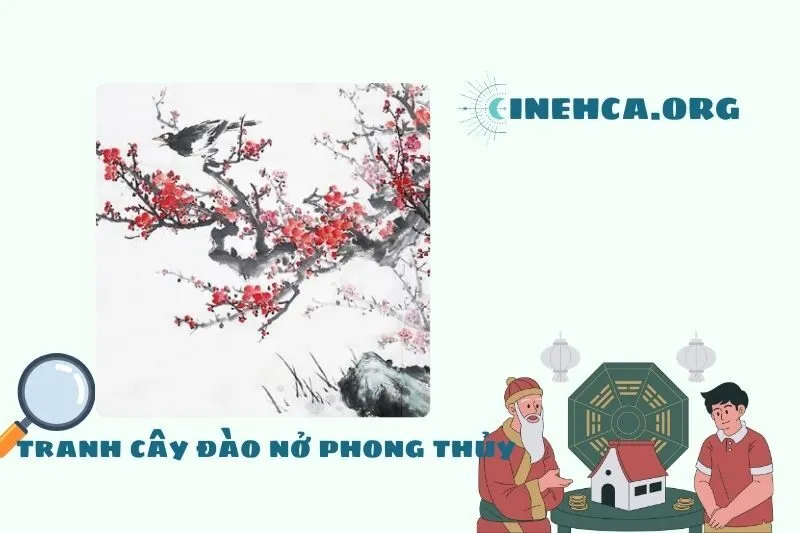 Ý Nghĩa Phong Thủy Của Tranh Cây Đào Nở