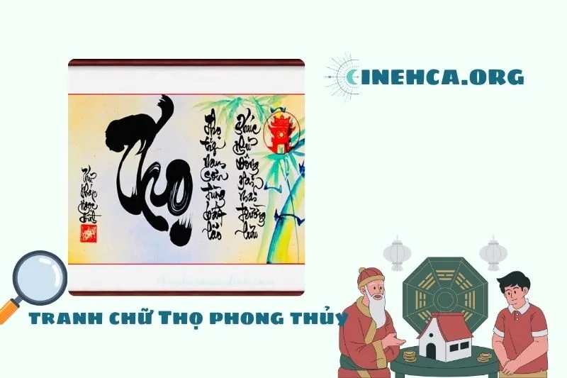 Ý nghĩa và nguồn gốc của tranh chữ Thọ phong thủy