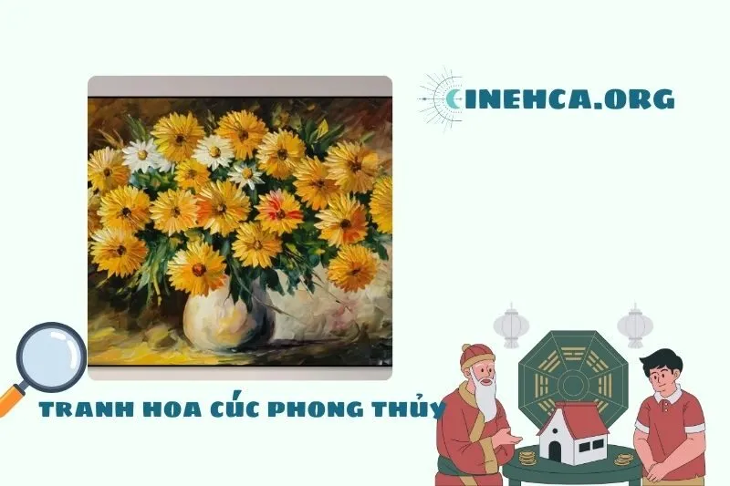 Ý Nghĩa Phong Thủy của Tranh Hoa Cúc