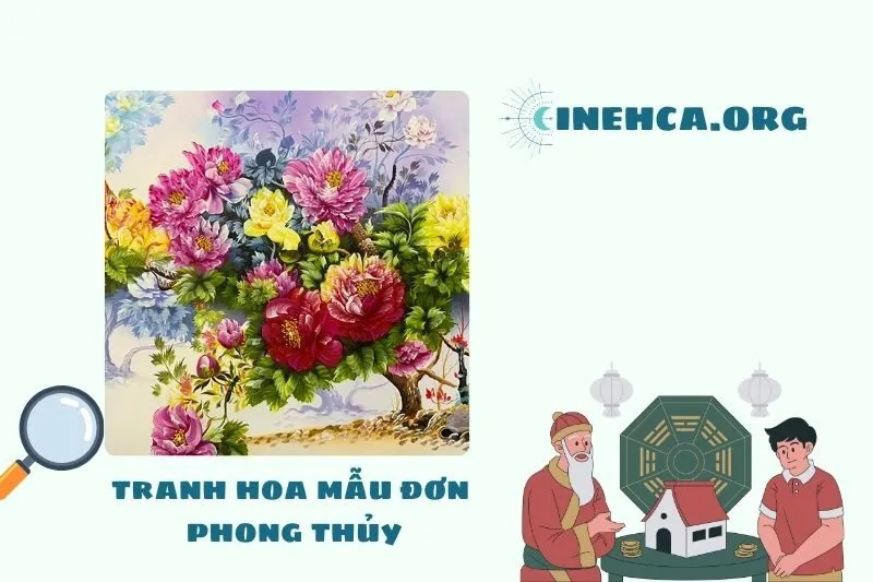 Tranh Hoa Mẫu Đơn Phong Thủy - Ý Nghĩa Và Tác Dụng Trong Phong Thủy