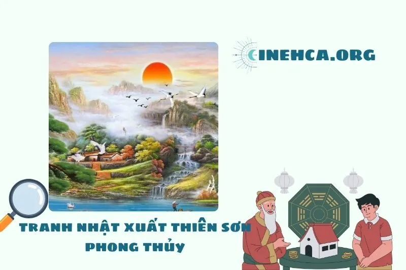 Tranh Nhật Xuất Thiên Sơn Là Gì và Ý Nghĩa Phong Thủy Của Nó?