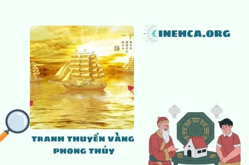 Ý Nghĩa Phong Thủy Của Tranh Thuyền Vàng