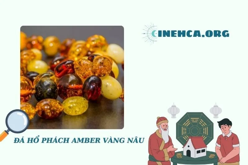 Đá hổ phách Amber vàng nâu là gì?