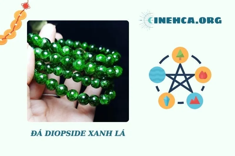 Tác dụng sức khỏe của Diopside Xanh Lá