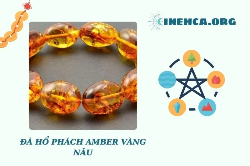 Công dụng và lợi Ích của đá hổ phách Amber vàng nâu